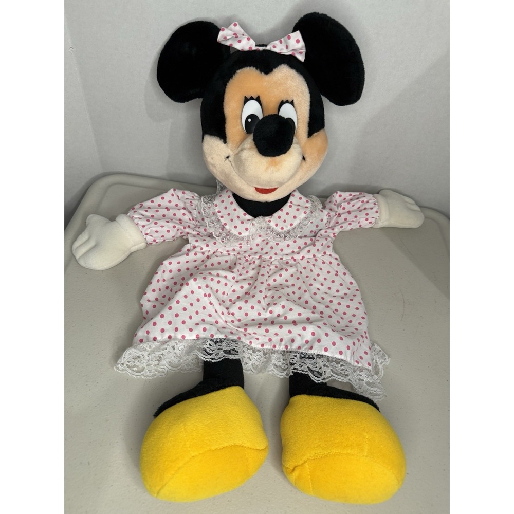 Disneyland Plush PJ Minnie Mouse Pajama Bag Walt Disney Vintage